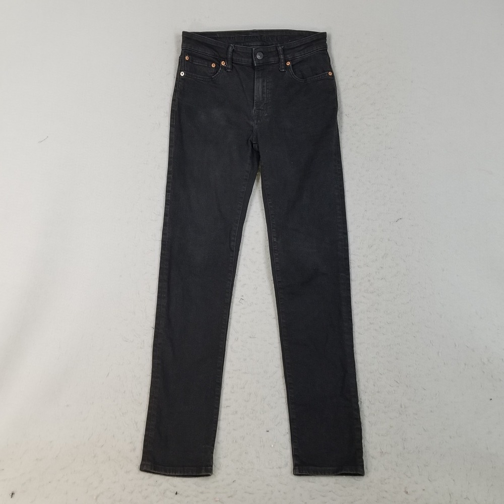 American Eagle Jeans Mens 30x34 Black AirFlex+ Slim Fit Real Good Denim
